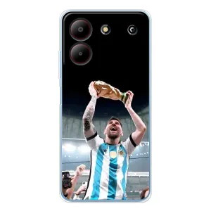 Чехлы Лео Месси Аргентина для ZTE Blade A54 (Счастливый Месси)