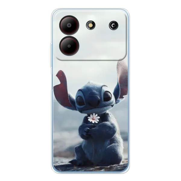 Чехол с рисунком «Стич с цветочком» для ZTE Blade A54 Чехол с рисунком «Стич с цветочком» для ZTE Blade A54