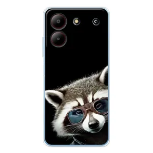 Силіконовий Чохол з Энотами на ZTE Blade A54 (Стильний Єнот)