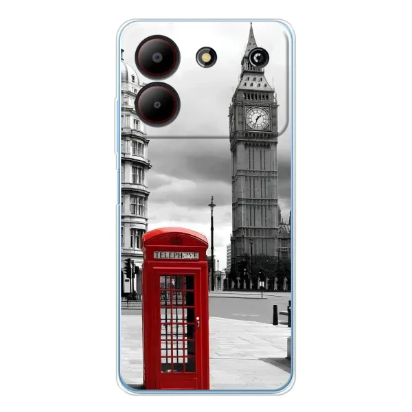 Чехол с рисунком «TELEPHONE» для ZTE Blade A54