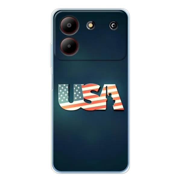 Чехол с рисунком «USA» для ZTE Blade A54 Чехол с рисунком «USA» для ZTE Blade A54