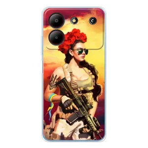 ЗСУ Чехлы (TPU) для ZTE Blade A54 (Женщина солдат)