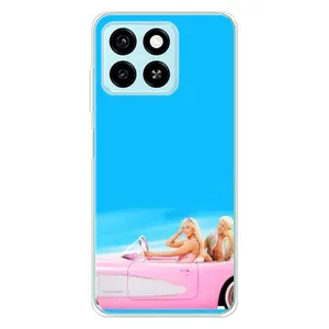 Силиконовый Чехол Барби Фильм на ZTE Blade A55 (Барби и Кен)