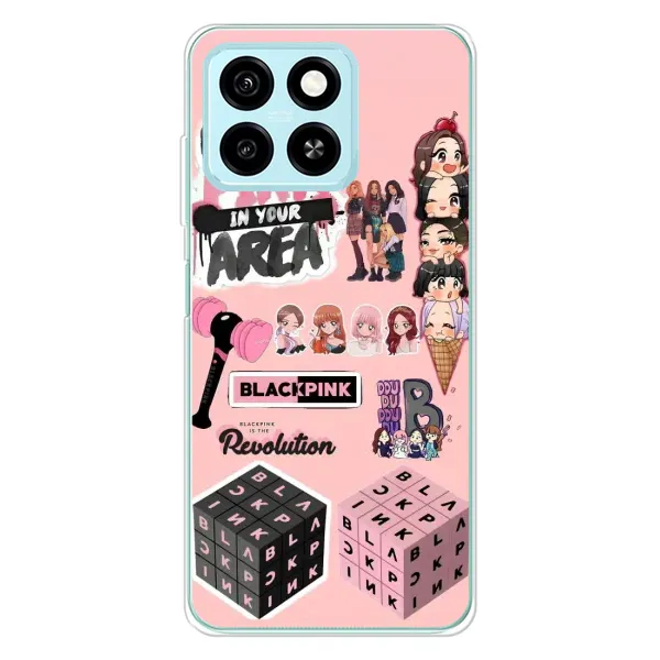 Чохол з малюнком «BLACK PINK колаж» для ZTE Blade A55 Чохол з малюнком «BLACK PINK колаж» для ZTE Blade A55