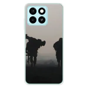 Чехлы на военную тематику для ZTE Blade A55 (Бой солдат)