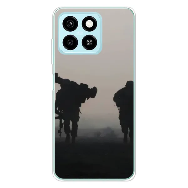 Чехол с рисунком «Бой солдат» для ZTE Blade A55 Чехол с рисунком «Бой солдат» для ZTE Blade A55