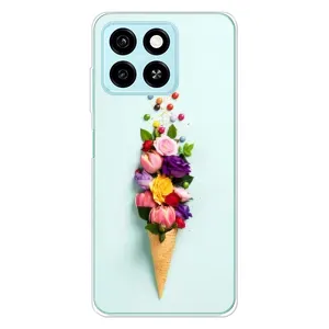Чехлы с тематикой "ЦВЕТЫ" на ZTE Blade A55 (Цветок-мороженное)