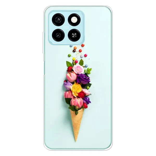 Чехол с рисунком «Цветок-мороженное» для ZTE Blade A55 Чехол с рисунком «Цветок-мороженное» для ZTE Blade A55