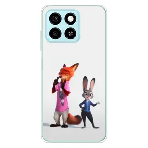 Силиконовый чехол с принтом Зоотрополіс для ZTE Blade A55 (Джуди и Ник)