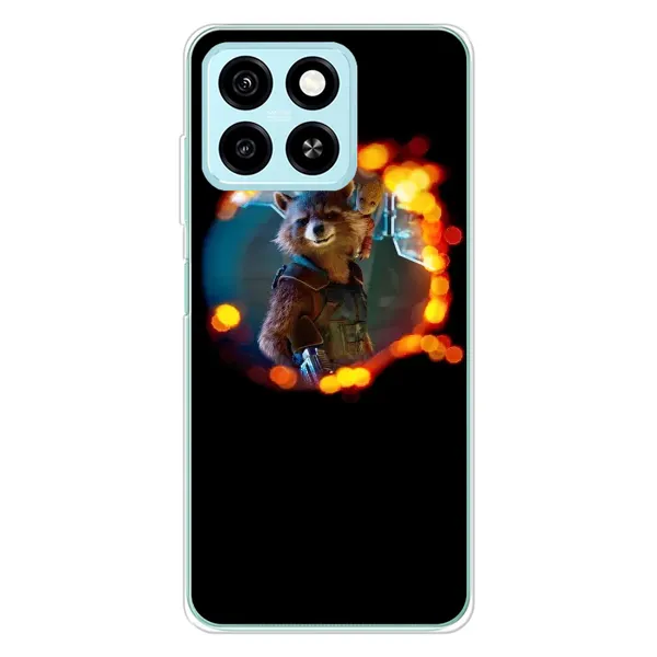 Чехол с рисунком «Енот Ракета» для ZTE Blade A55