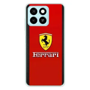 Силиконовый бампер с картинкой машины на ZTE Blade A55 (Ferrari Logo)