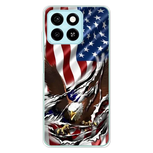 Чехол с рисунком «Флаг USA» для ZTE Blade A55 Чехол с рисунком «Флаг USA» для ZTE Blade A55