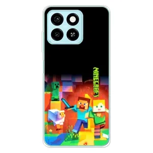Чехлы для ZTE Blade A55 (Персонажи Майн Крафт) (Герой Майнкрафт)