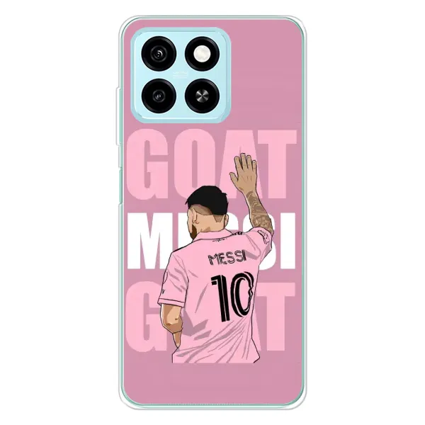 Чехол с рисунком «GOAT MESSI» для ZTE Blade A55 Чехол с рисунком «GOAT MESSI» для ZTE Blade A55