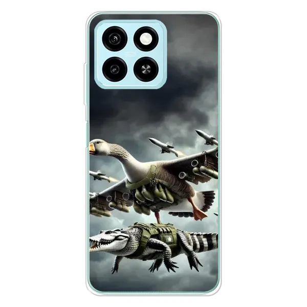 Чехол с рисунком «Гусини и крокодило» для ZTE Blade A55 Чехол с рисунком «Гусини и крокодило» для ZTE Blade A55