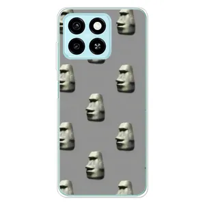 Бампер з принтом Меми для ZTE Blade A55 (Кам'яна особа)