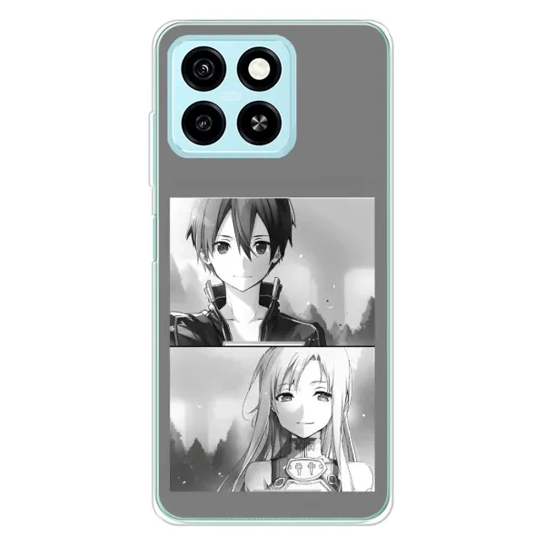 Чехол с рисунком «Кирито-Асуна» для ZTE Blade A55 Чехол с рисунком «Кирито-Асуна» для ZTE Blade A55