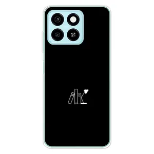 Чехол с картинками на черном фоне для ZTE Blade A55 (Книжки)