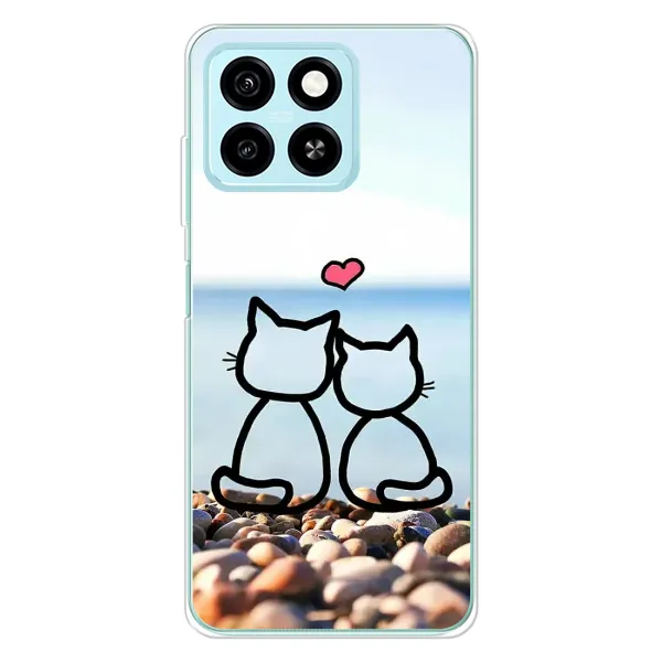 Чехол с рисунком «Котейки» для ZTE Blade A55 Чехол с рисунком «Котейки» для ZTE Blade A55