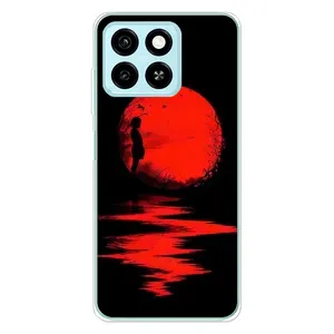 Літній Чохол на ZTE Blade A55 (Червоний Захід сонця)