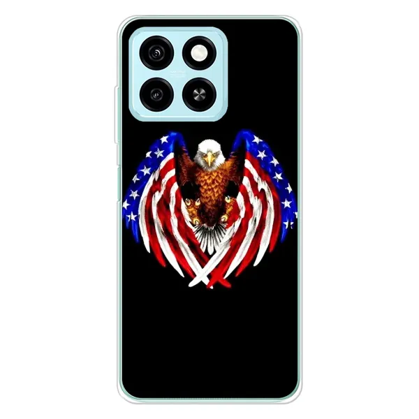 Чехол с рисунком «Крылья США» для ZTE Blade A55 Чехол с рисунком «Крылья США» для ZTE Blade A55