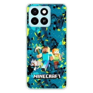 Чехлы для ZTE Blade A55 (Персонажи Майн Крафт) (Майнкрафт)