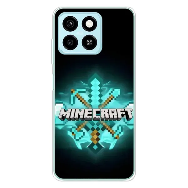 Чехол с рисунком «MineCraft 2» для ZTE Blade A55 Чехол с рисунком «MineCraft 2» для ZTE Blade A55