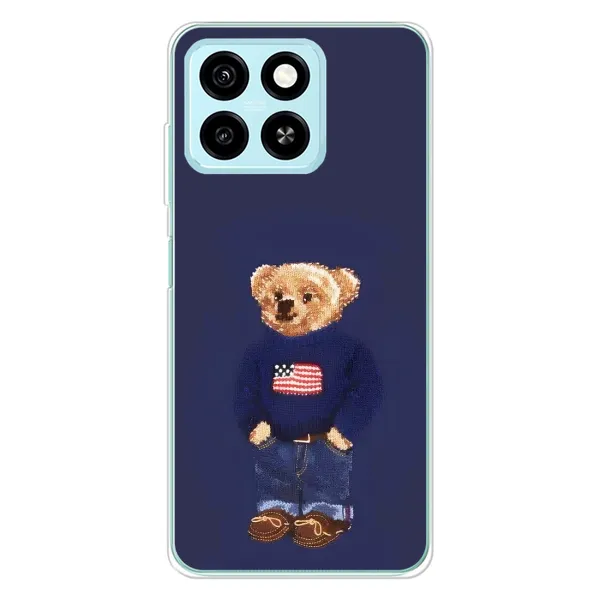 Чехол с рисунком «Мишка USA» для ZTE Blade A55 Чехол с рисунком «Мишка USA» для ZTE Blade A55