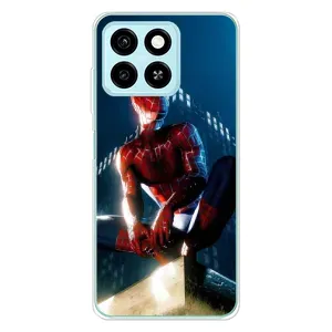 Чехол Супергерой Человека Паука на ZTE Blade A55 (Паук на доме)