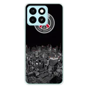 Силиконовые Чехлы принт Футбол на ZTE Blade A55 (PSG)
