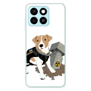 Чехол с принтом Собаки Патрон для ZTE Blade A55 (Пёс Патрон с ракетой)