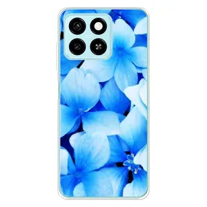 Силиконовый бампер с принтом (цветочки) на ЗТЕ Блейд А55