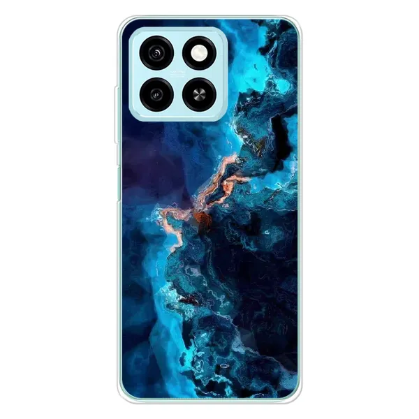 Чехол с рисунком «Синий мрамор» для ZTE Blade A55 Чехол с рисунком «Синий мрамор» для ZTE Blade A55