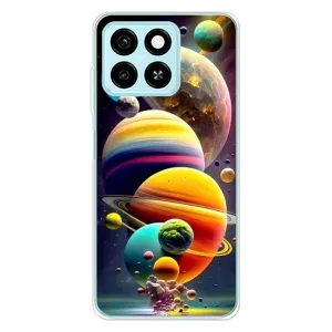 Чехол (ТПУ) с планетами на ZTE Blade A55 (Солнечна система)