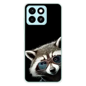 Силіконовий Чохол з Энотами на ZTE Blade A55 (Стильний Єнот)