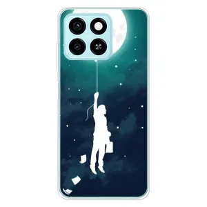 Чехол (ТПУ) с планетами на ZTE Blade A55 (To The moon)