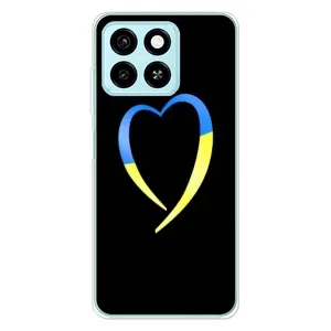 Силиконовый Чехол на ZTE Blade A55 (Я-Украина) (Украинское сердце)