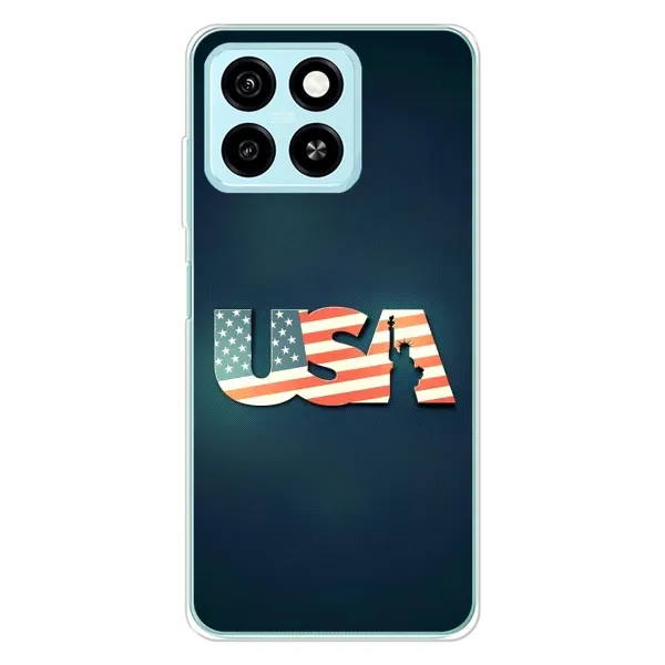 Чехол с рисунком «USA» для ZTE Blade A55 Чехол с рисунком «USA» для ZTE Blade A55