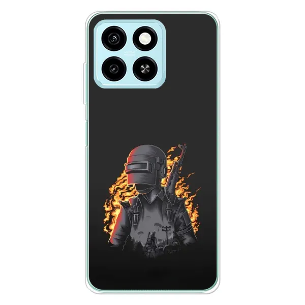 Чехол с рисунком «В огне» для ZTE Blade A55 Чехол с рисунком «В огне» для ZTE Blade A55