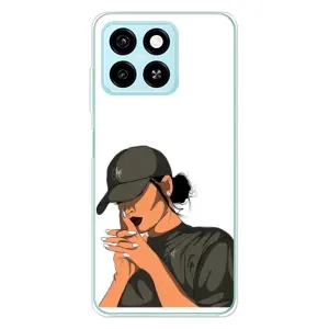 Силиконовый Чехол на ZTE Blade A55 с картинкой Стильных Девушек (В зеленом)