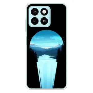 Літній Чохол на ZTE Blade A55 (Синій Водоспад)