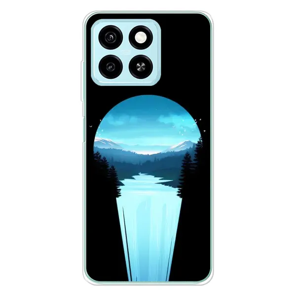 Чехол с рисунком «Синий Водопад» для ZTE Blade A55 Чехол с рисунком «Синий Водопад» для ZTE Blade A55