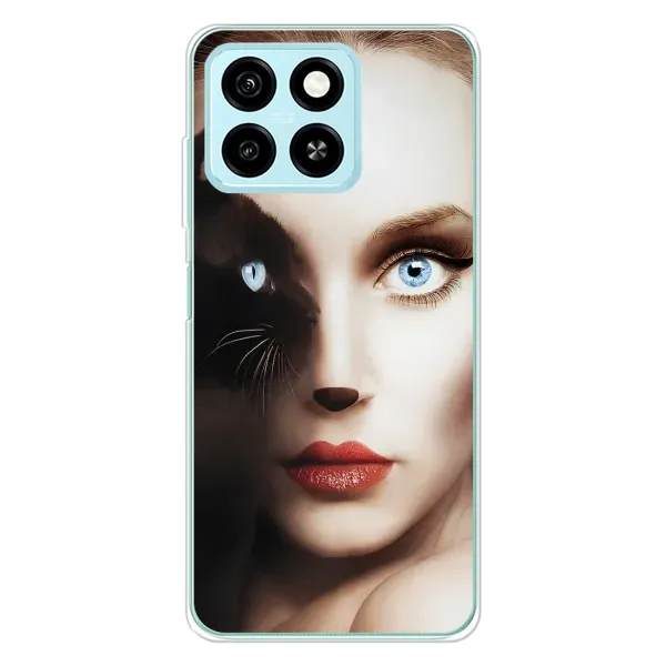 Чехол с рисунком «Женщина кошка» для ZTE Blade A55 Чехол с рисунком «Женщина кошка» для ZTE Blade A55