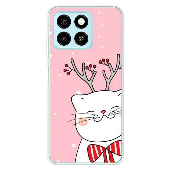 Чехол с рисунком «Зимний кот» для ZTE Blade A55 Чехол с рисунком «Зимний кот» для ZTE Blade A55