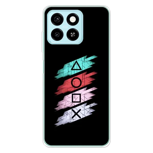 Чехол с рисунком «Значки Sony» для ZTE Blade A55 Чехол с рисунком «Значки Sony» для ZTE Blade A55