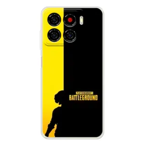 Чехол (TPU) с картинкой "Лого Пабг" на Блейд А56 (Battlegrounds)