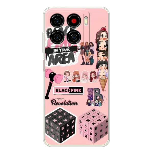Чехол с рисунком «BLACK PINK коллаж» для ZTE Blade A56 Чехол с рисунком «BLACK PINK коллаж» для ZTE Blade A56