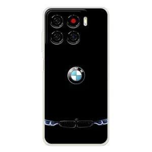Силиконовый бампер с картинкой машины на ZTE Blade A56 (Черный BMW)