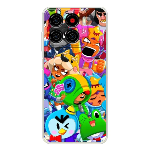 Чехол с рисунком «Brawl-Stars» для ZTE Blade A56 Чехол с рисунком «Brawl-Stars» для ZTE Blade A56