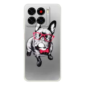 Чехол (ТПУ) Милые собачки для ZTE Blade A56 (Бульдог в очках)
